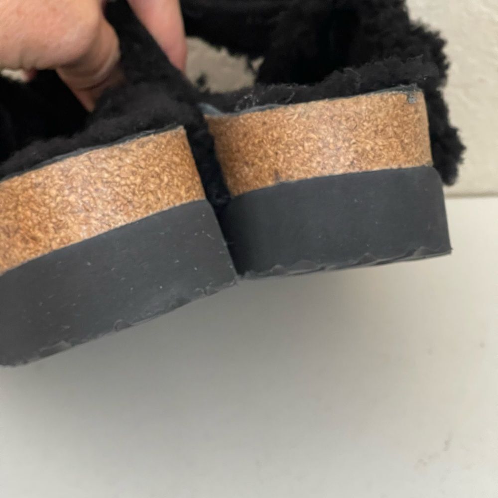 Birkenstock Papillio Arizona Big Buckle Teddy Shearling Slide Sandal 38/7-7.5 - Picture 14 of 15